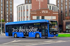 18 современных электробусов вышли на маршрут М34 в двух округах